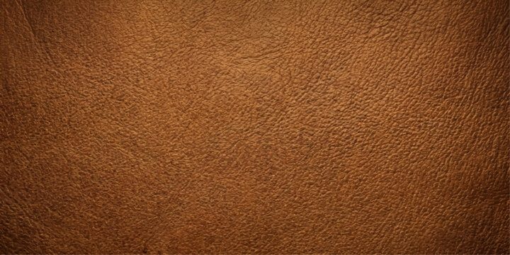 Close-up view of textured brown leather showcasing detailed craftsmanship and material elegance for art, banner, web, ui, branding, art, background