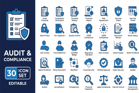 Insurance icon set. featuring life, health, car, home, travel, cyber, and business insurance symbols for financial and legal web design.  vector, computer