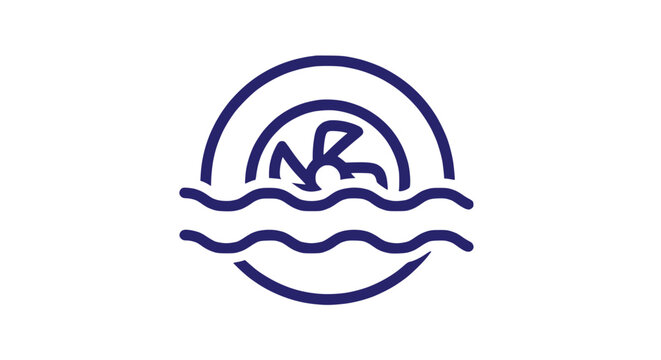 Water turbine, hydroelectric power symbol, clean energy concept icon