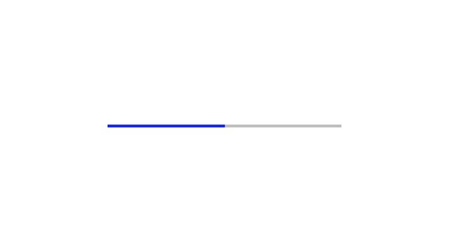 Digital Loading Bar Animation. Clean Progress Indicator Video.