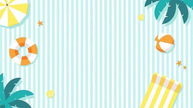 Tropical Summer Background Animation (4K)
