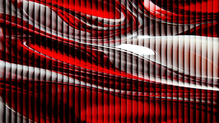 Vintage typewriter and piano keys on a black and white abstract background with red accents © Abdullah Rubel