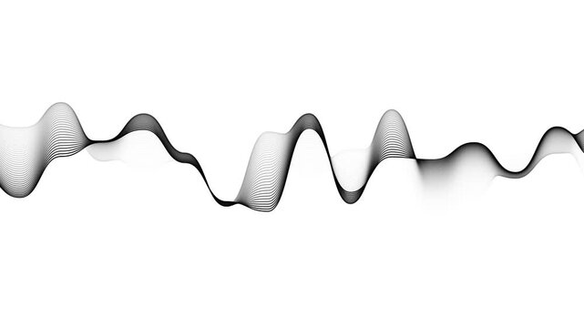 Abstract Sound Wave Form
