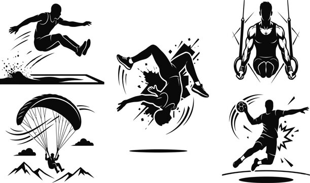 Sports Silhouette Illustrations