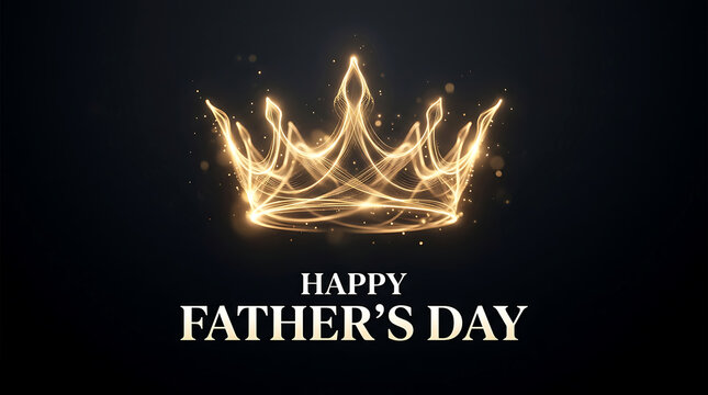 Golden Crown Father's Day Greeting Card
