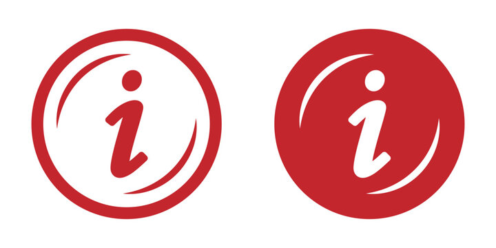 information icon set. info button. info symbol flat style. Information icon collection. Vector illustration