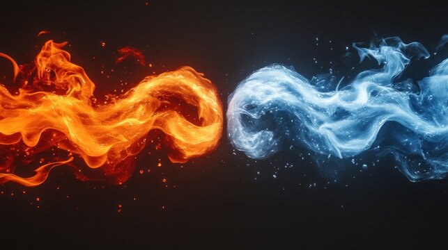 dynamic fire and ice energy clash