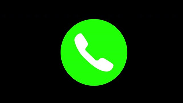 colorful Icons of call, message, cell transparent background with Alpha Channel