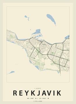 Minimalist map of wroclaw, poland, featuring city streets and river vector illustration