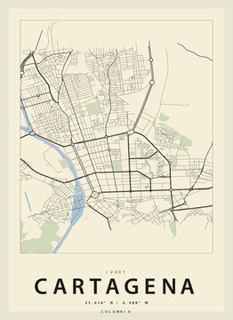 Minimalist map of berlin, germany with green park and forest areas vector illustration