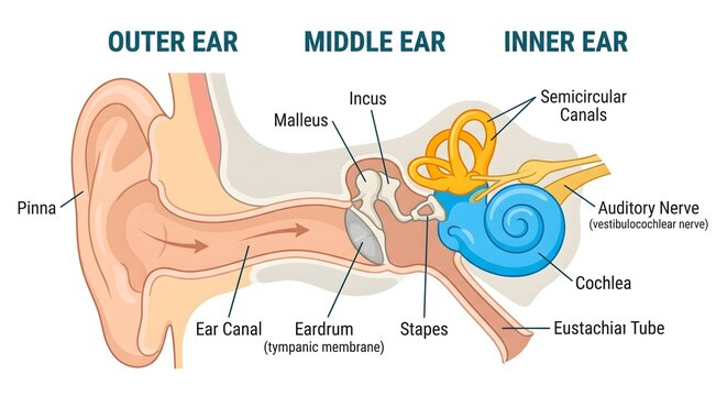 Anatomy of the Human Ear Diagram