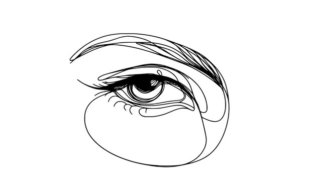 vector illustration of a eye