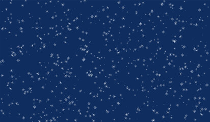 Minimalist starry night sky vector pattern for christmas holiday design © mst