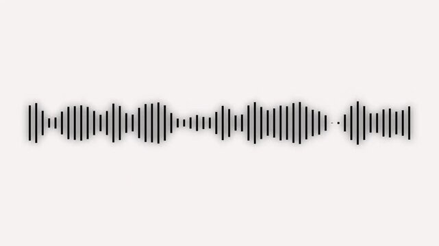 audio sound waves and technology record signal animation