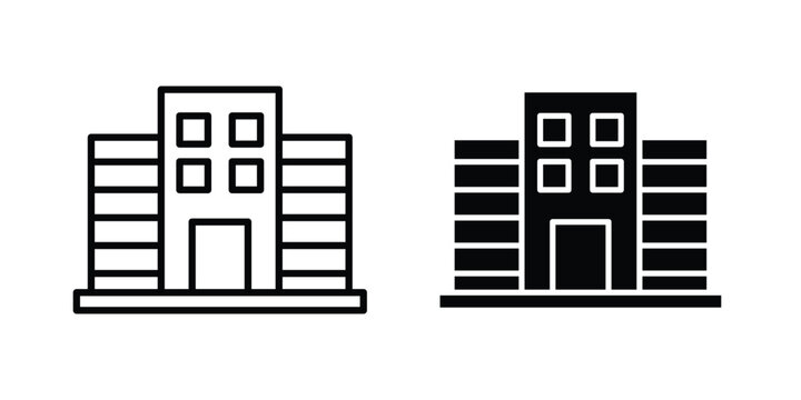 Company icon symbol. Flat Vector illustration set