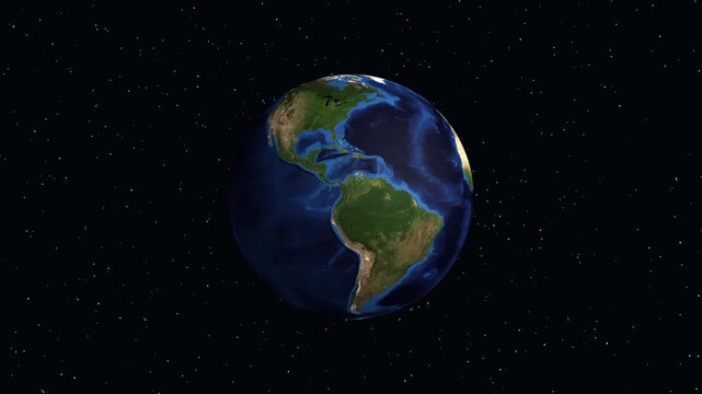 Animated Zoom from Space to Youngstown Ohio with Geographic Data Overlay