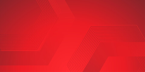 Abstract background with red stoke hexagon. abstract digital hi tech concept background technology. Perfect for showcasing food or for use in kitchen and dining-related design, vector illustration. © Splashes