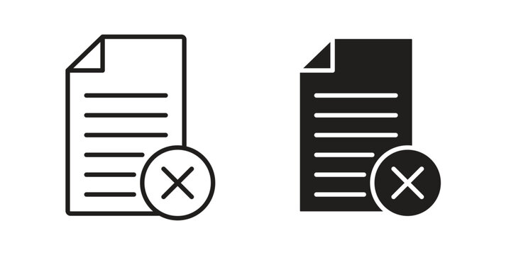 Paperless icon symbol. Flat Vector illustration set