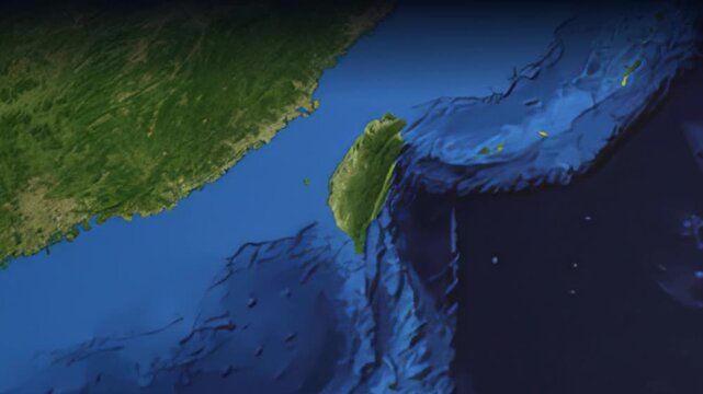 Animated Flight Path Map from Guangzhou China to Doha Qatar