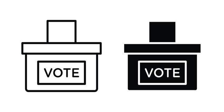 Referendum icon symbol. Flat Vector illustration set