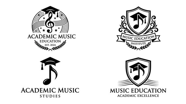 Music Education Academic Logos.