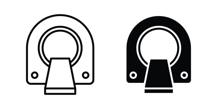Tomography icon symbol. Flat Vector illustration set