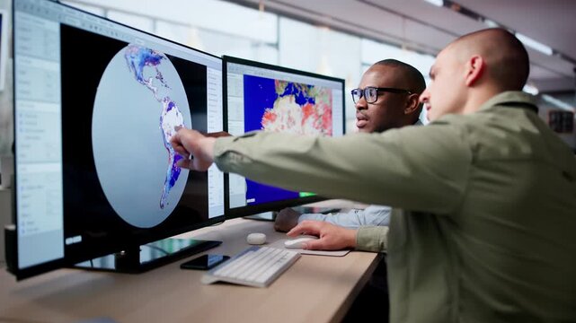 Meteorologists Analyze Climate Data