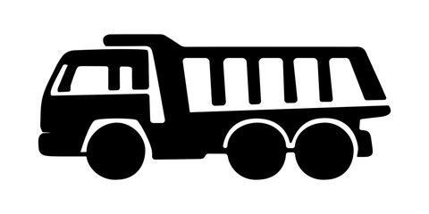 Dump truck vector illustration © Yudi