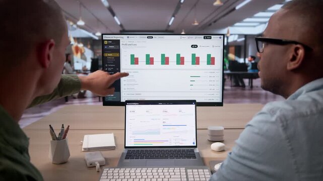 Accountant Reviews Year-end Financial Statements