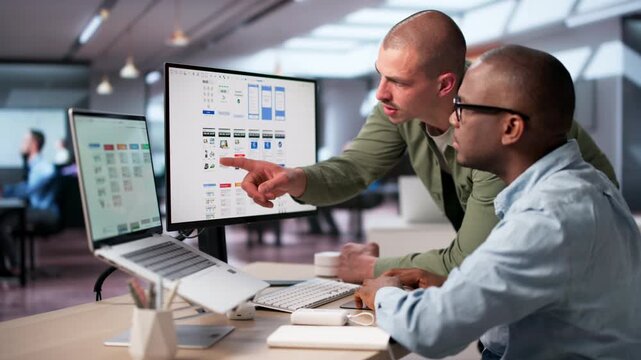 UX Designers Collaborating Closely To Improve User Interface