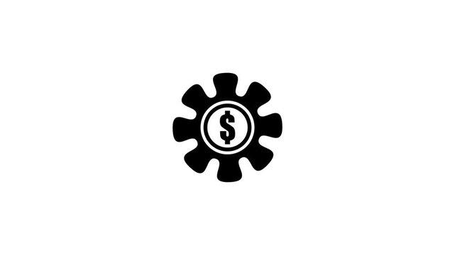 Gear Settings Icon Animation for User Interface