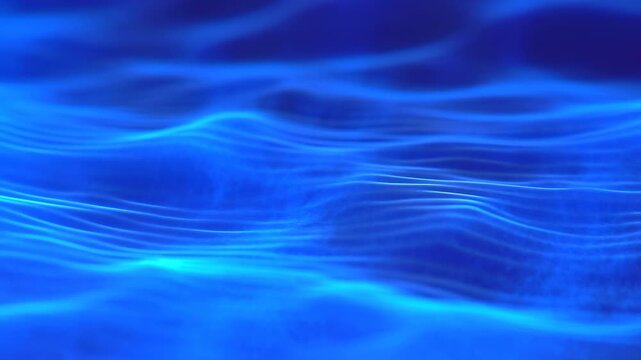 Soft Glowing Waves With Gentle Ripples And Soothing Reflections Create Peaceful Underwater Scene
