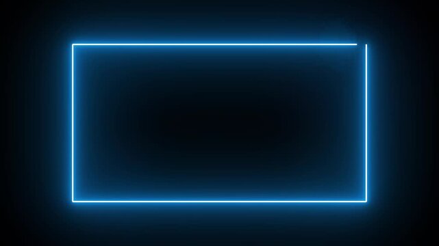glowing rectangle line, Square line spectrum loopo