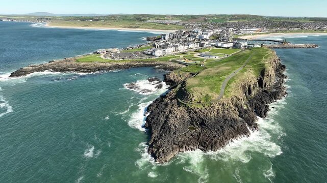 Ramore Head At Porrrush On the North Coast of Niorthern Ireland