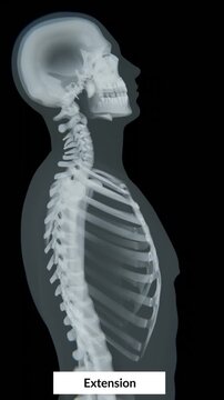 Neck extension is the backward bending movement of the head and cervical spine, allowing the face to tilt upward