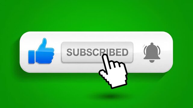 Subscribe button with hand cursor representing smart infrastructure and connectivity