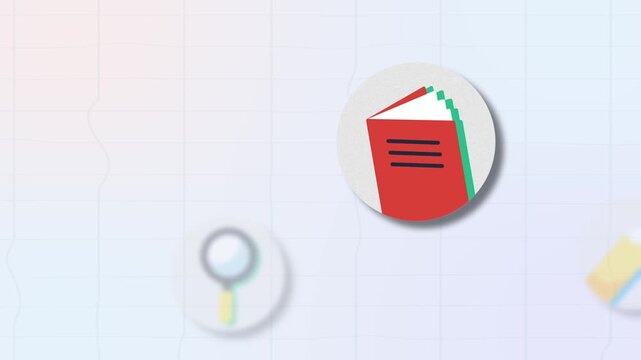 Back to school professional motion background for education bloggers and creators sharing book recommendations, study tips, or lesson summaries