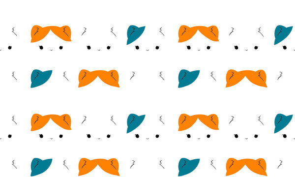 Cartoon cat pattern background image.