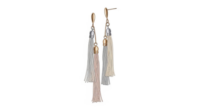Elegant Tassel Earrings Fashion Accessory.