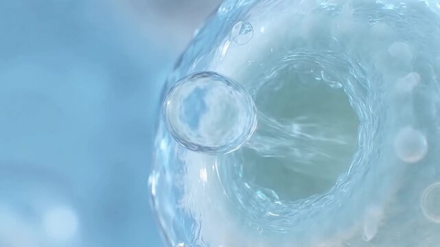 Fertilization Moment: Sperm Penetrating Zona Pellucida and Merging with Egg Membrane