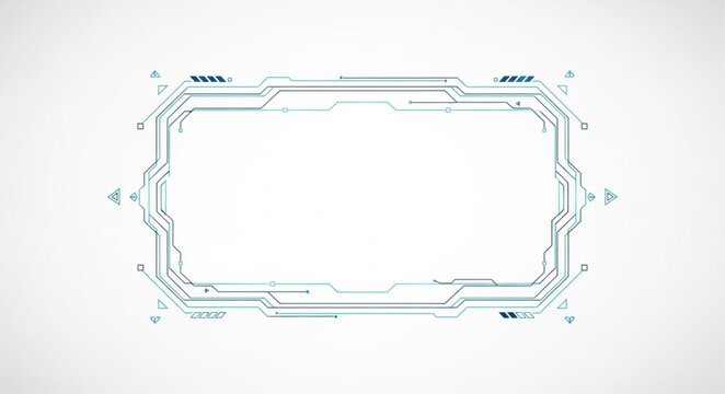 Futuristic Digital Interface Frame Technology Element.
