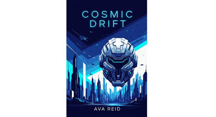 Futuristic Helmet Cosmic Drift Sci Fi Art. © Brengkel
