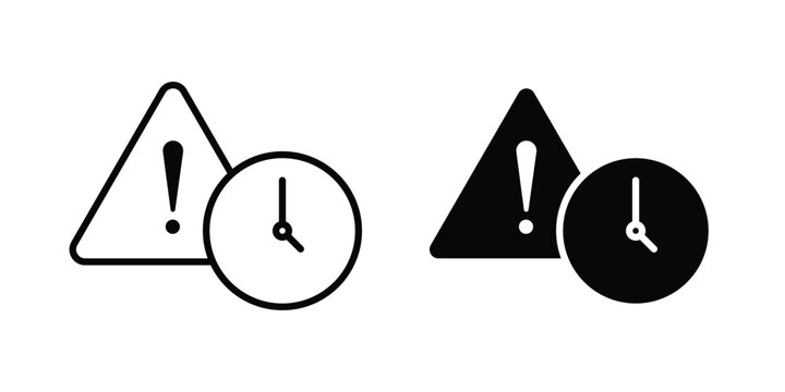 Expiry icon. Doodle Icon in Minimal Line Art Style