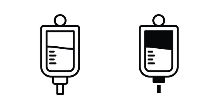 IV icon. Doodle Icon in Minimal Line Art Style