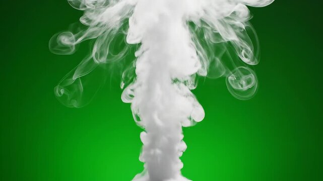 White smoke against green background symbolizing the limitless potential of digital design