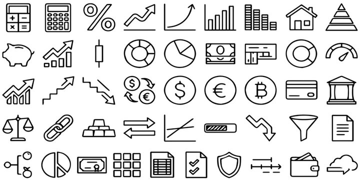 Mathematical symbols and equations on white background.a collection of mathematical symbols and equations on a white background