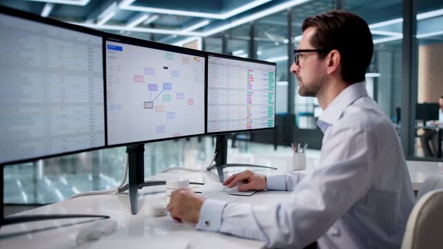 Forensic Accountant Analyzing Suspicious Financial Transactions