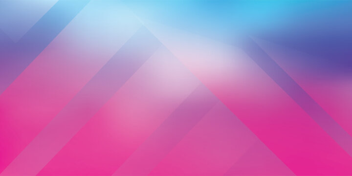 Abstract Gradient Geometric Background With Pink And Blue Diagonal Layers For Modern Design