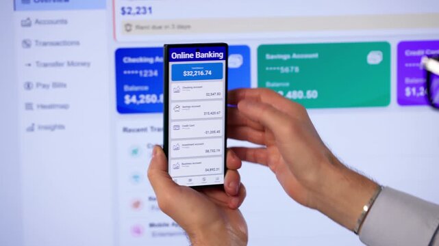 Person Using A Mobile Phone