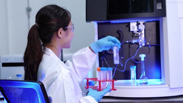 Laboratory experiment analysis research lab scientific procedure controlled setting close-up view innovative techniques